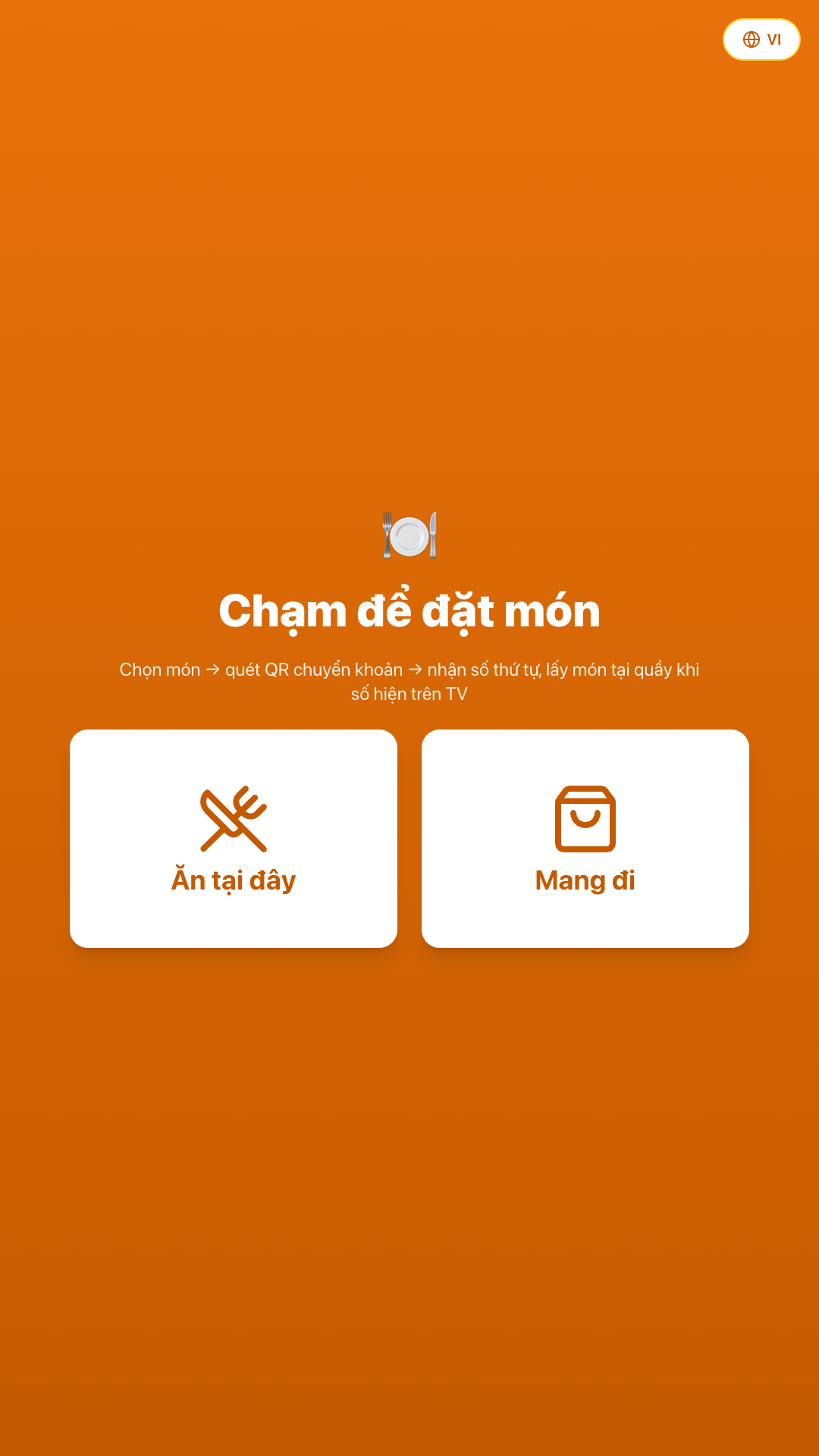 Kiosk – màn chào