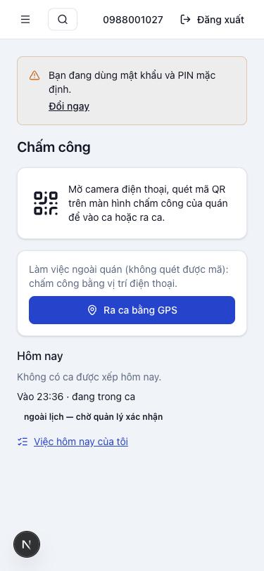 Chấm công bằng GPS