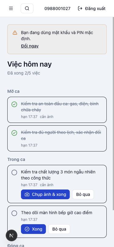 Việc hôm nay